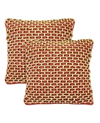 Boho Living Jada Jute 2-Pc. Decorative Pillows Set, 18" x 18"
