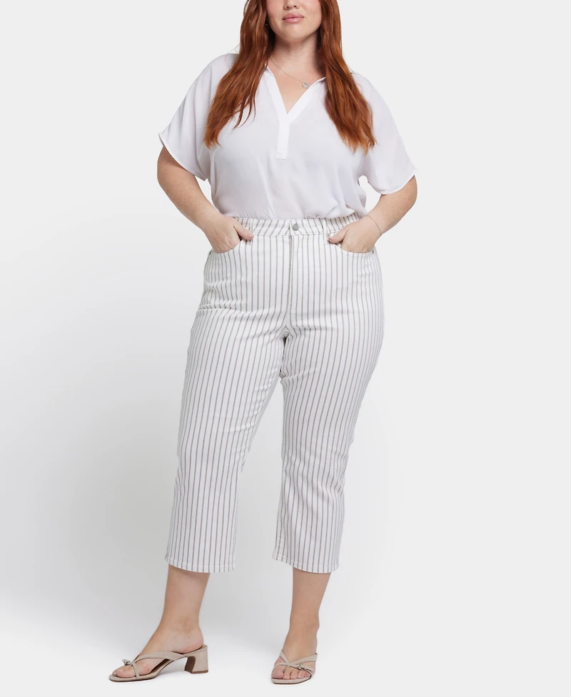 Nydj Plus Joni Relaxed Capri Jeans