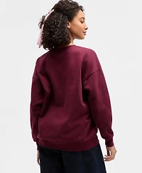 Self Esteem Juniors' Paris Bow Fleece Sweatshirt
