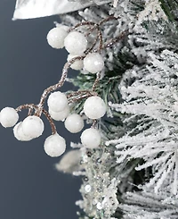 Glitzhome 30" Christmas Ornament and Berry Teardrop