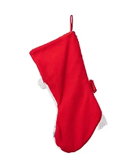 Glitzhome 21" Hooked Yeti Christmas Stocking