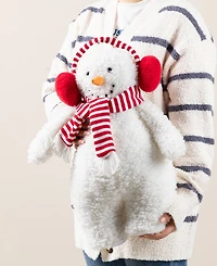 Glitzhome 17.75" Christmas Fabric Standing Snowman