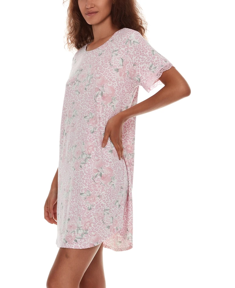 Flora by Flora Nikrooz Women's Kathleen Short Sleeve Sleepshirt