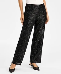 Jm Collection Women's Sequinned Pull-On Pants, Macy's Exclusive