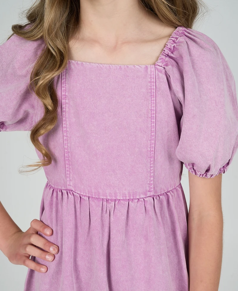 Rare Editions Big Girls Denim Dress