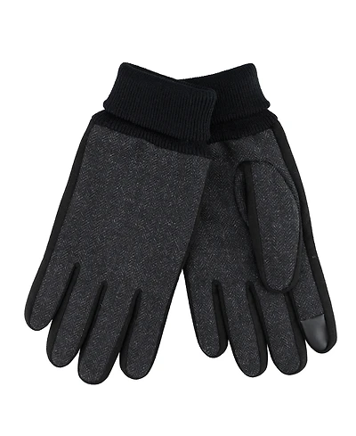 Kenneth Cole Reaction Men's Herringbone Winter Gloves