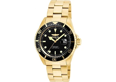 Invicta Men's 22062 Pro Diver Quartz 3 Hand Black Dial Watch