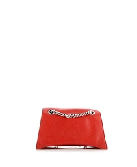 Pre-Owned Balenciaga Small Crush Chain Flap Bag Leather
