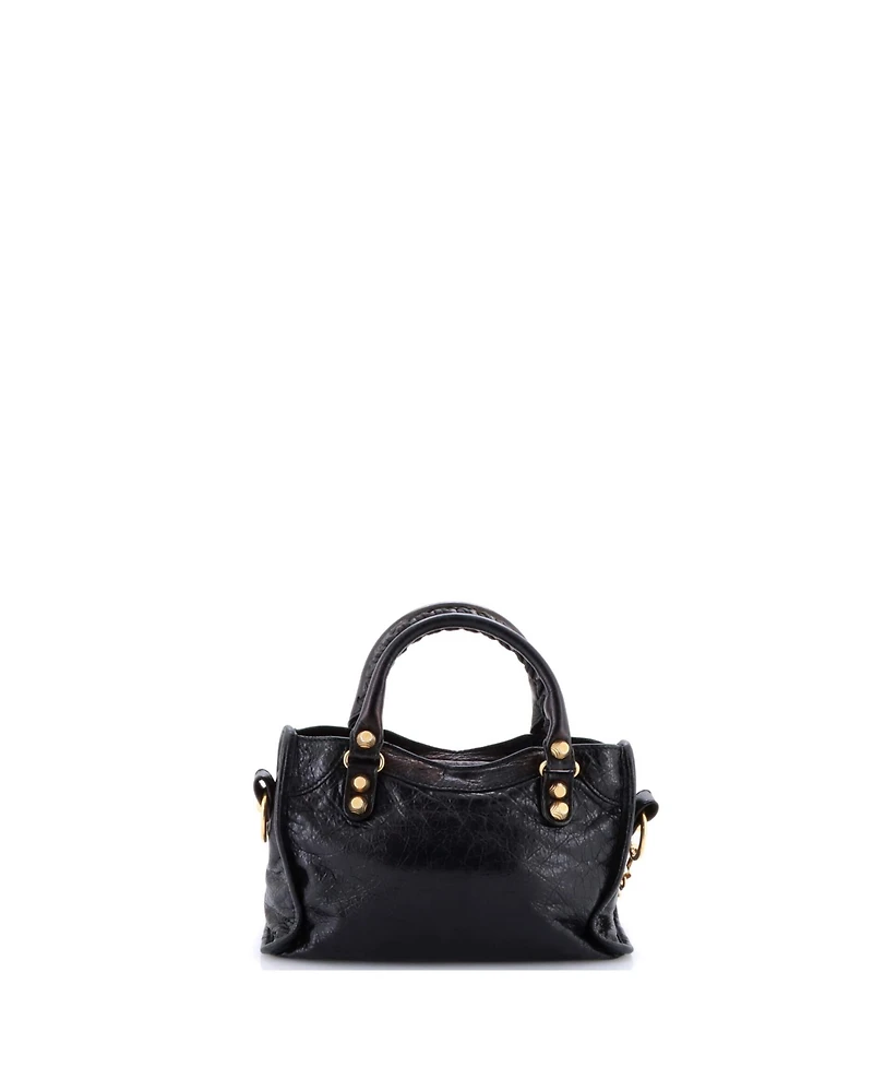 Pre-Owned Balenciaga Mini City Classic Studs Bag Leather