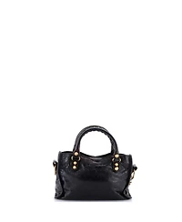Pre-Owned Balenciaga Mini City Classic Studs Bag Leather