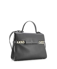 Pre-Owned Delvaux Gm Tempete Top Handle Bag Leather