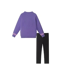 Andy & Evan Toddler Girls Toddler/Child Cat Icon Tunic Length Sweater w/Legging Set