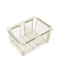 Happimess Henley Vintage Farmhouse Handmade Wire Metal Nesting Storage Baskets with Jute Wrapped Handles, (Set of 3)