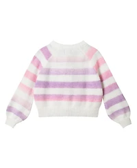 Andy & Evan Child Girls Striped Ombre Cardigan