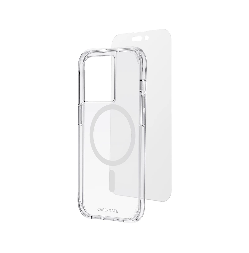 Case-Mate Protection Pack MagSafe Case and Glass Screen Protector for Apple iPhone 14 Pro