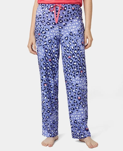 Hue Women's Shady Leopard Print Long Pajama Pants