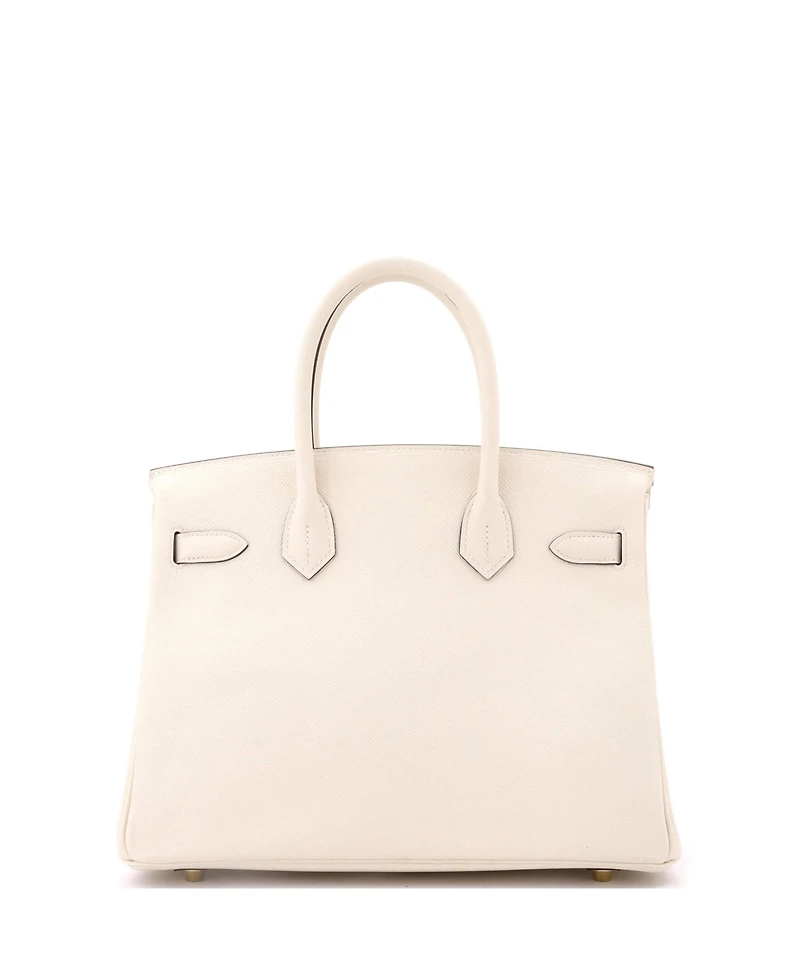Pre-Owned Hermes Birkin 30 Handbag Light Epsom with Gold Hardware