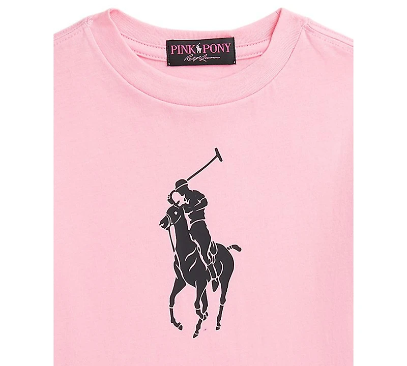 Polo Ralph Lauren Toddler and Little Boys Pink Pony Cotton Jersey Tee