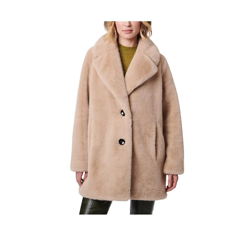 Bernardo Women's Swing Faux Fur Coat