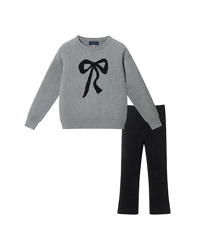 Andy & Evan Toddler/Child Girls Bow Sweater Legging Set