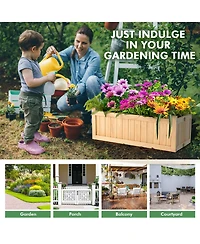 Gymax Outdoor Wooden