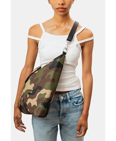 Adw Small Waxed Camo Crossbody Gami Bag