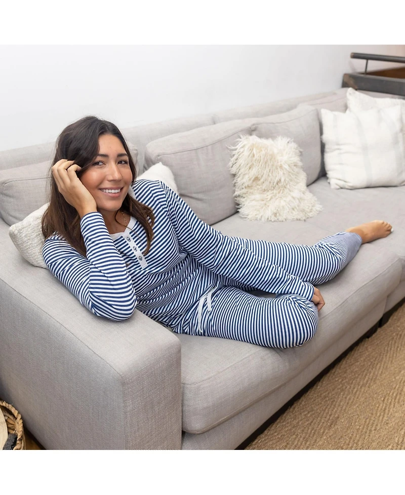 Sant and Abel Women's Marina Jersey Long Pj Set