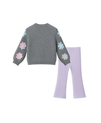 Andy & Evan Infant Girls Floral Sweater w/Legging Set