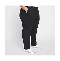 Universal Standard Womens Plus The Pinstripe Pant