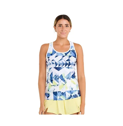 Sofibella Kaleidoscope 25 Inch Racerback Womens Tennis Tank