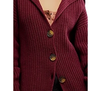 Free People Women's Swim Too Deep Cardi Long Sleeve Sweater