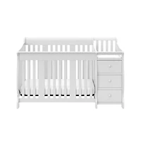 Storkcraft Portofino 4-in-1 Convertible Crib and Changer - White
