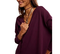 Free People Women's Latte Blues Thermal Long Sleeve Top