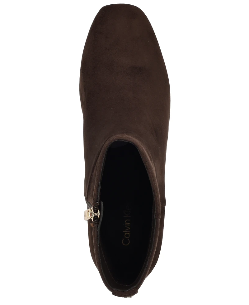 Calvin Klein Women's Parry Block Heel Ankle Booties