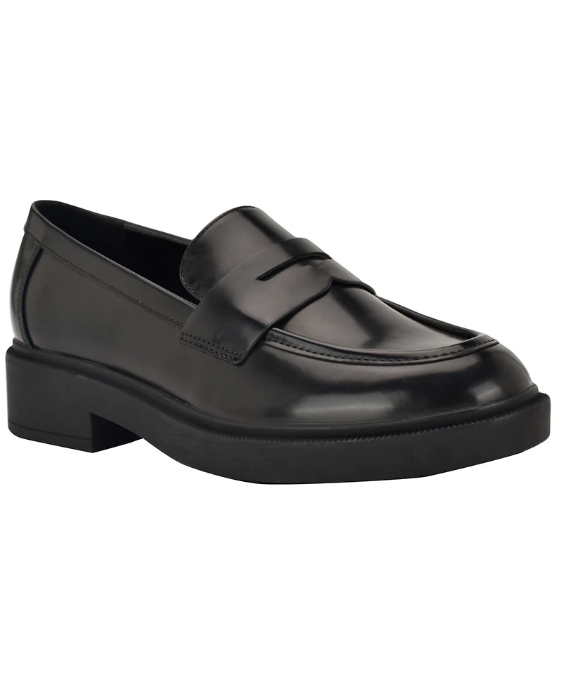 Calvin Klein Women's Otinya Almond Toe Penny Loafers