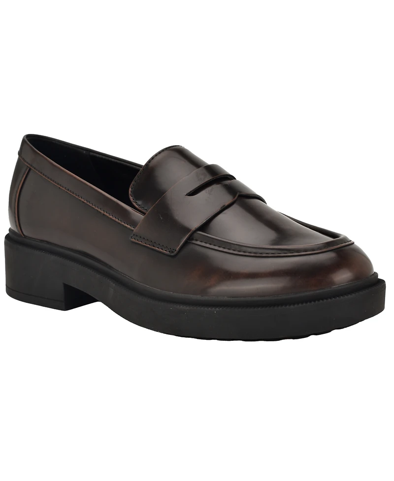 Calvin Klein Women's Otinya Almond Toe Penny Loafers