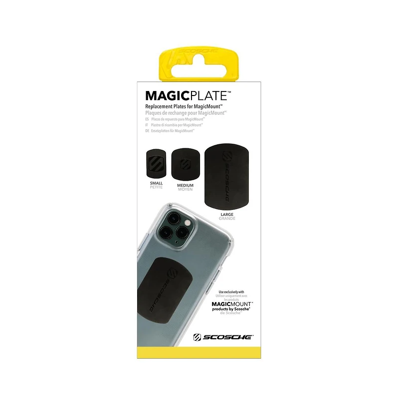 Scosche MagicMount Replacement Magicplate Kit-Black
