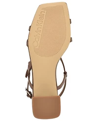 Calvin Klein Women's Pandy Strappy Block Heel Sandals