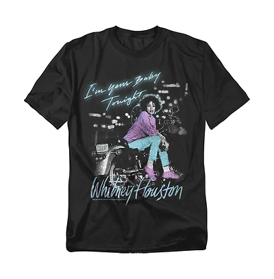 Logovision Men's Whitney Houston Baby Tonight T Shirt
