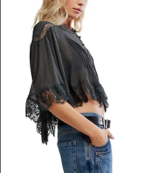 Free People Women's Bali Midnight Rain V-Neck Top