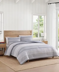 Tommy Hilfiger Bold Stripe Textured Cotton Comforter Set