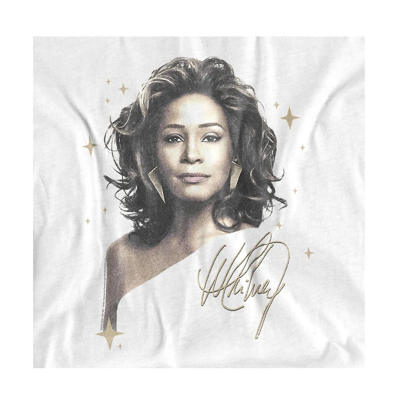 Logovision Men's Whitney Houston Graphite Star T Shirt