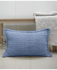 Vibhsa Honeycomb Handwoven Decorative Pillow, 14" x 24"