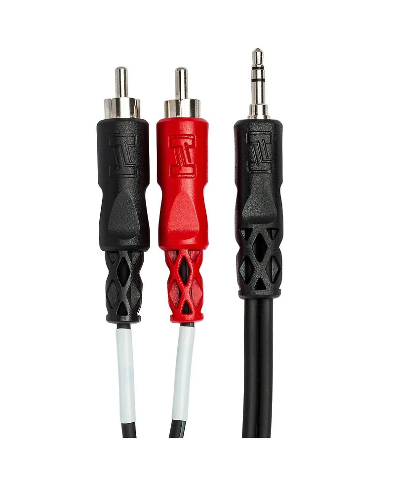 Hosa Technology Hosa Cmr-206 3.5 mm Trs to Dual Rca Stereo Breakout Cable, 6 Feet,Black