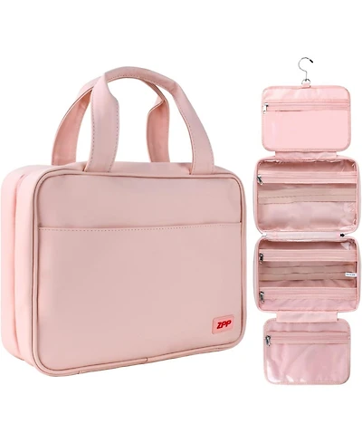 Travel Toiletry Bag,Hanging Toiletry Bags for Traveling Women, Water-resistant Makeup Cosmetic Bag Travel Organizer for Accessories, Shampoo, Full-siz