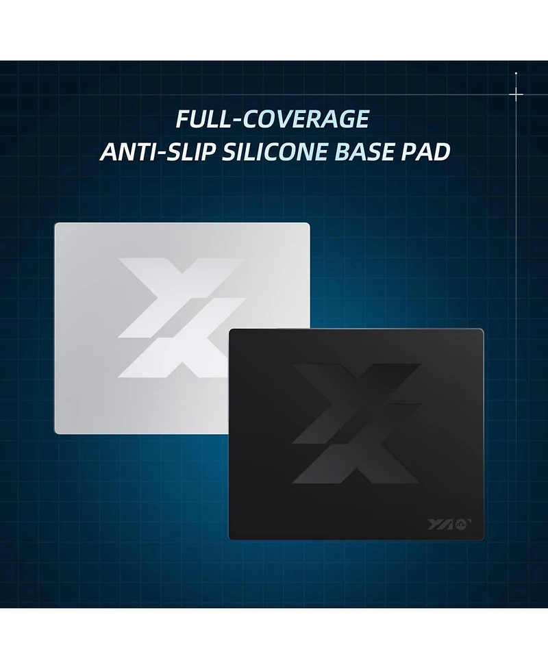 Ipason Xx-Large Tempered Glass Gaming Mouse Pad - Ultra-Smooth Surface for Precision Control, Anti-Slip Base, Scratch Resistant (19.6x15.7")