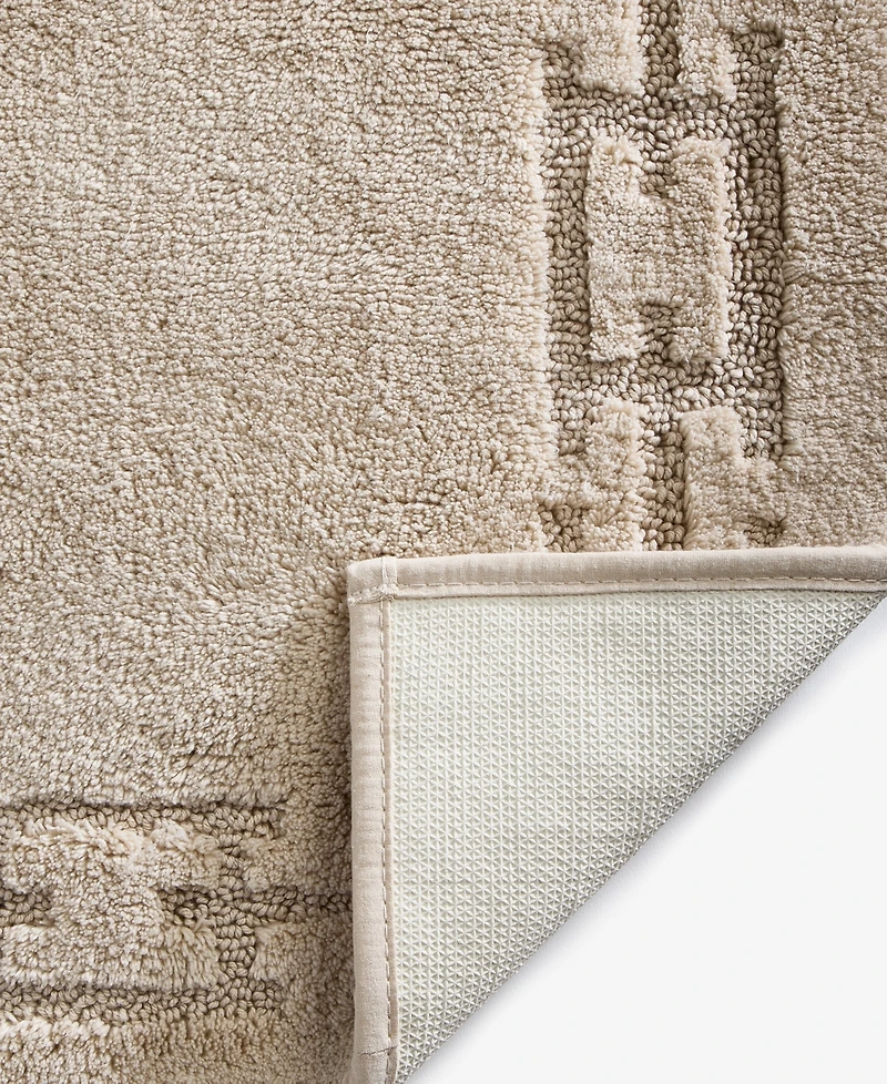 Hotel Collection Sculpted Chain-Link Cotton Bath Rug, 20" x 34", Exclusively at Macy's