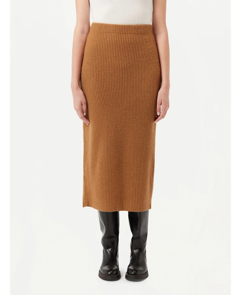Gobi Cashmere Women's Cashmere Skirt with Zip