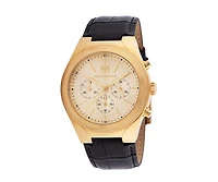 Technomarine Men's Tm-820011 MoonSun Quartz 3 Hand Gold Dial Watch