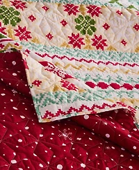 Greenland Home Fashions Fair Isle Snow 2-Pc. Quilt Set, Twin